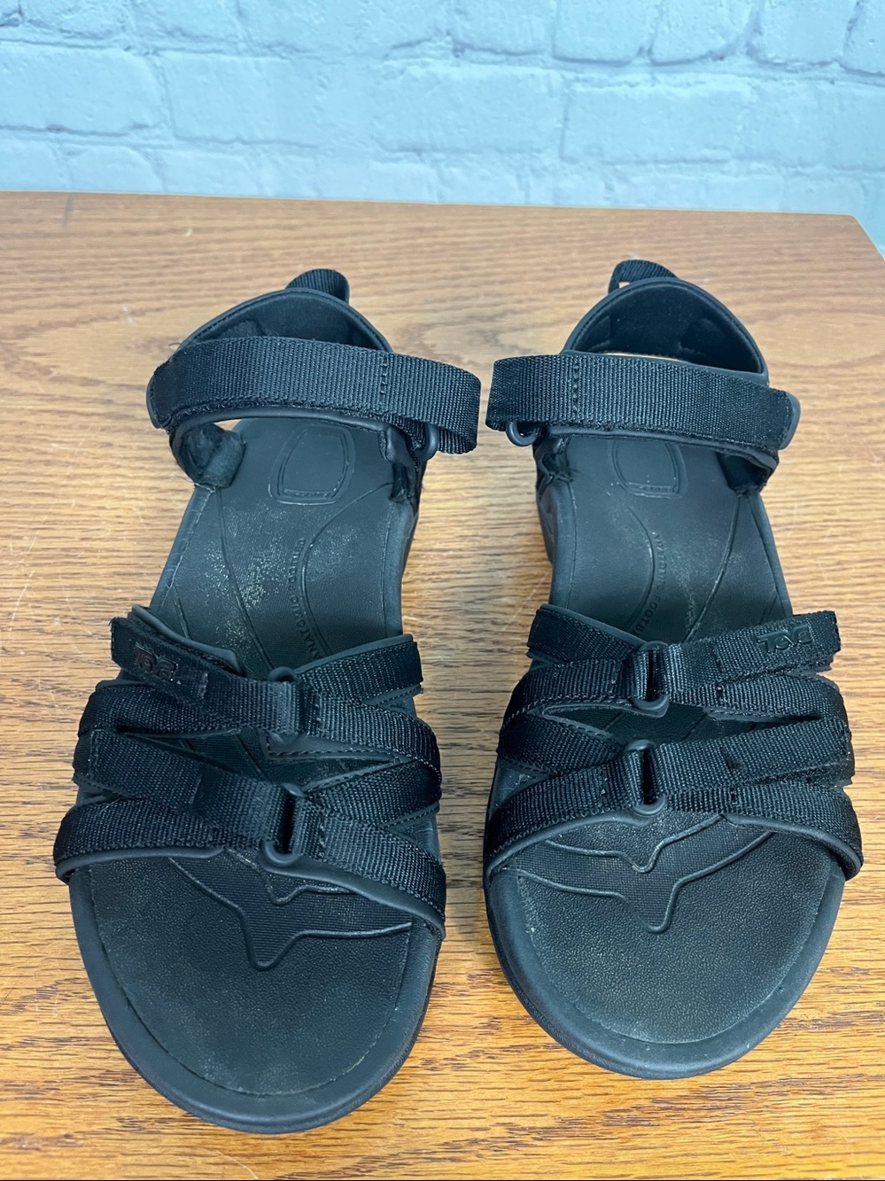 Teva Tirra Sport Sandal Women's 7.5 Black Strappy Summer Hiking Beach Shoe 4266